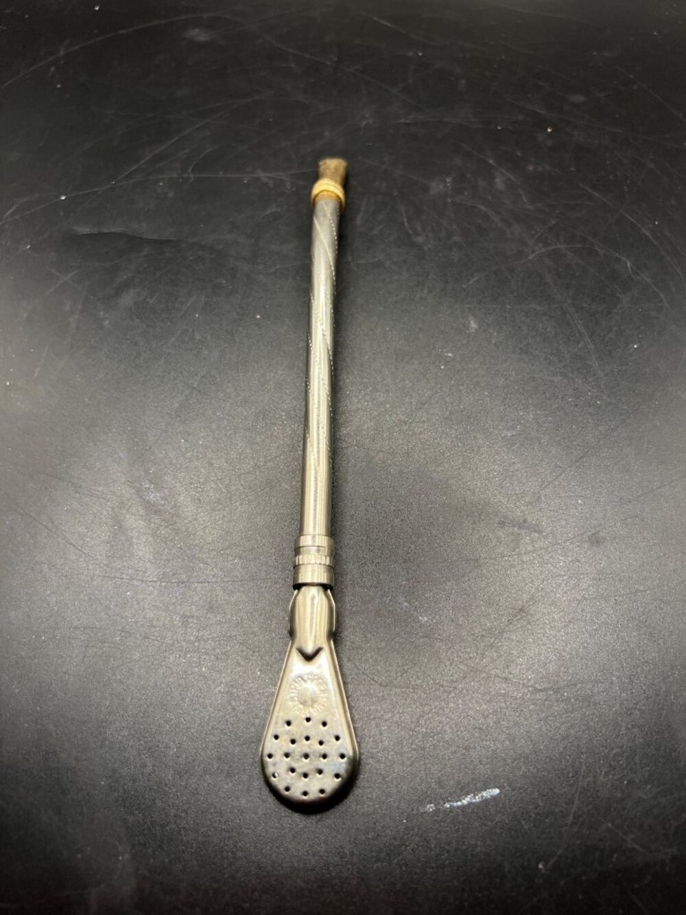VTG  Industria Argentina Tea Straw Stainless Steel Bombilla Yerba Mate intricate